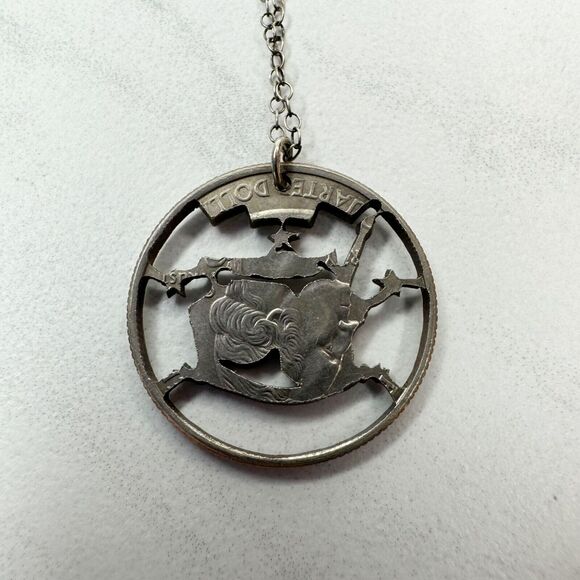 Tennessee State Quarter Cut Out Musical Heritage Coin Necklace Unique ✨ - Picture 3 of 14